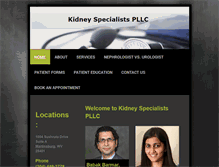 Tablet Screenshot of kidney-specialists.org